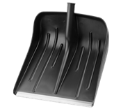 Snow shovel METEL No. 3 plastic 410x400 with al. plank